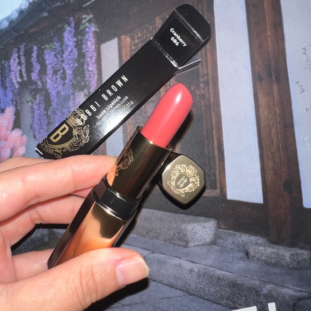 Bobbi Brown Luxe Lipstick ~ 606 Cranberry ~ 0.12oz/3.5g Full Size NIB